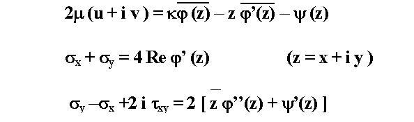 the Kolosov equations for all theory of elasticity